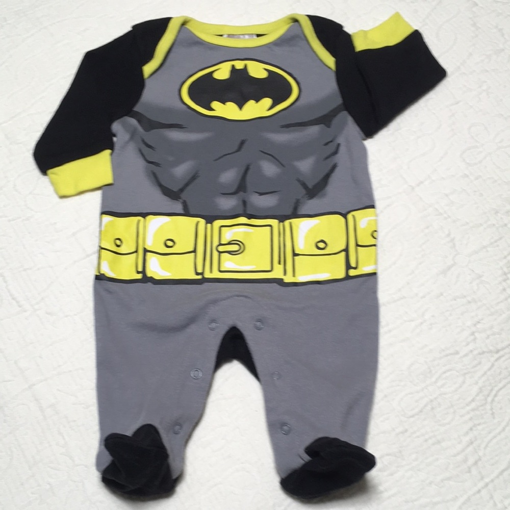 0-3m (4/$20) Batman Footie by DC Comics
